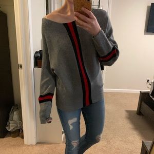 Grey Stretchy Sweater